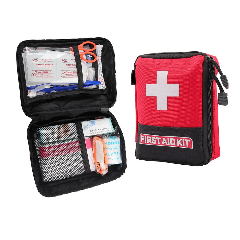 Nylon Mini First Aid Kit Home Office Emergency Kit Customize Available for Travelling Car Use
