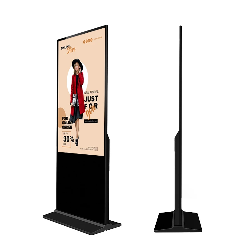 Wholesale Indoor Touch Screen Advertising Display Interactive Floor Standing Digital Signage Shopping Malls Education