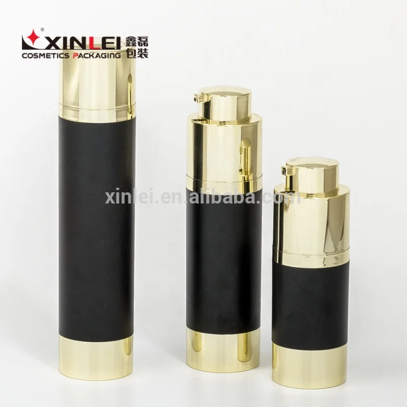 
Ningbo export black and gold empty for roll on bottle empty bottles for cosmetics 