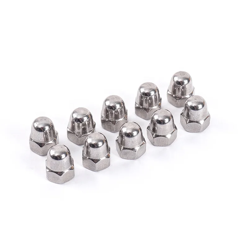 304 Stainless steel Hex M5 Connecting Domed Head Cap Nut wheel nut