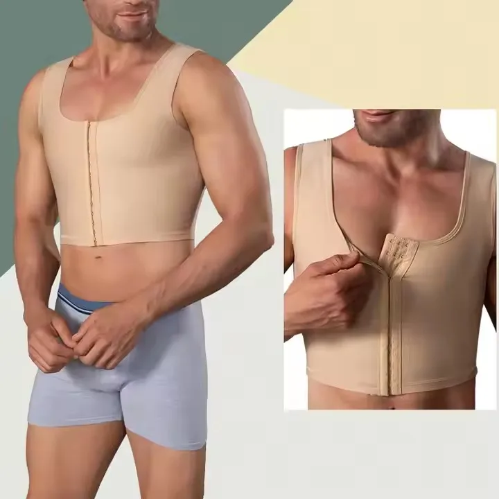 Men Tank Tops Custom Logo Fajase Colombianas Shirt Mens Girdle High Compression Shapewear Body Shaper For Men