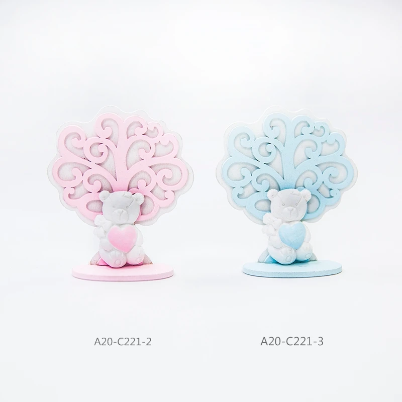 wholesale laser cut wooden tree craft decoration