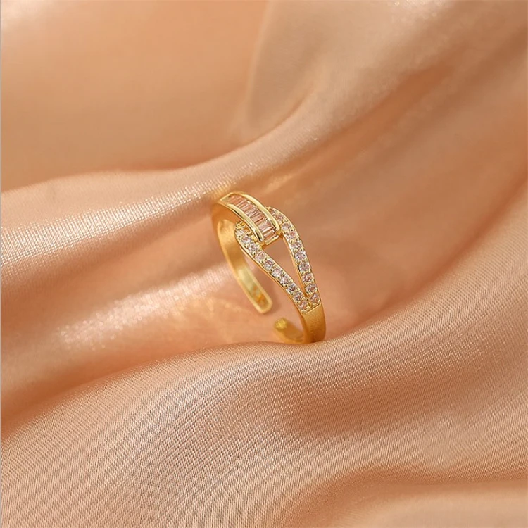 Korean version of the simple index finger ring fashion personality open ring temperament female ring