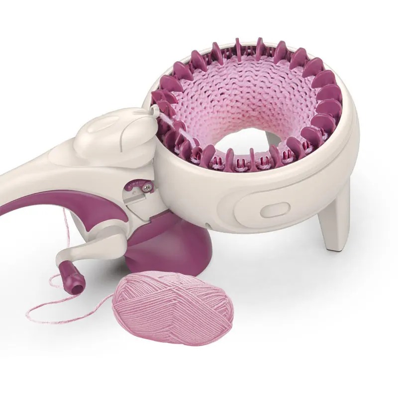 JH Hot  DIY Wool Knitter Knitting Machine Kids Gifts Dress Up Fashion Sewing Toys