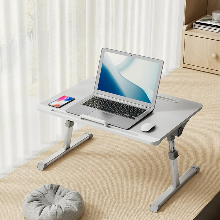 UPERGO Foldable and Height Adjustable Multi-functional Folding Lazy Bed Laptop Desk Study Table