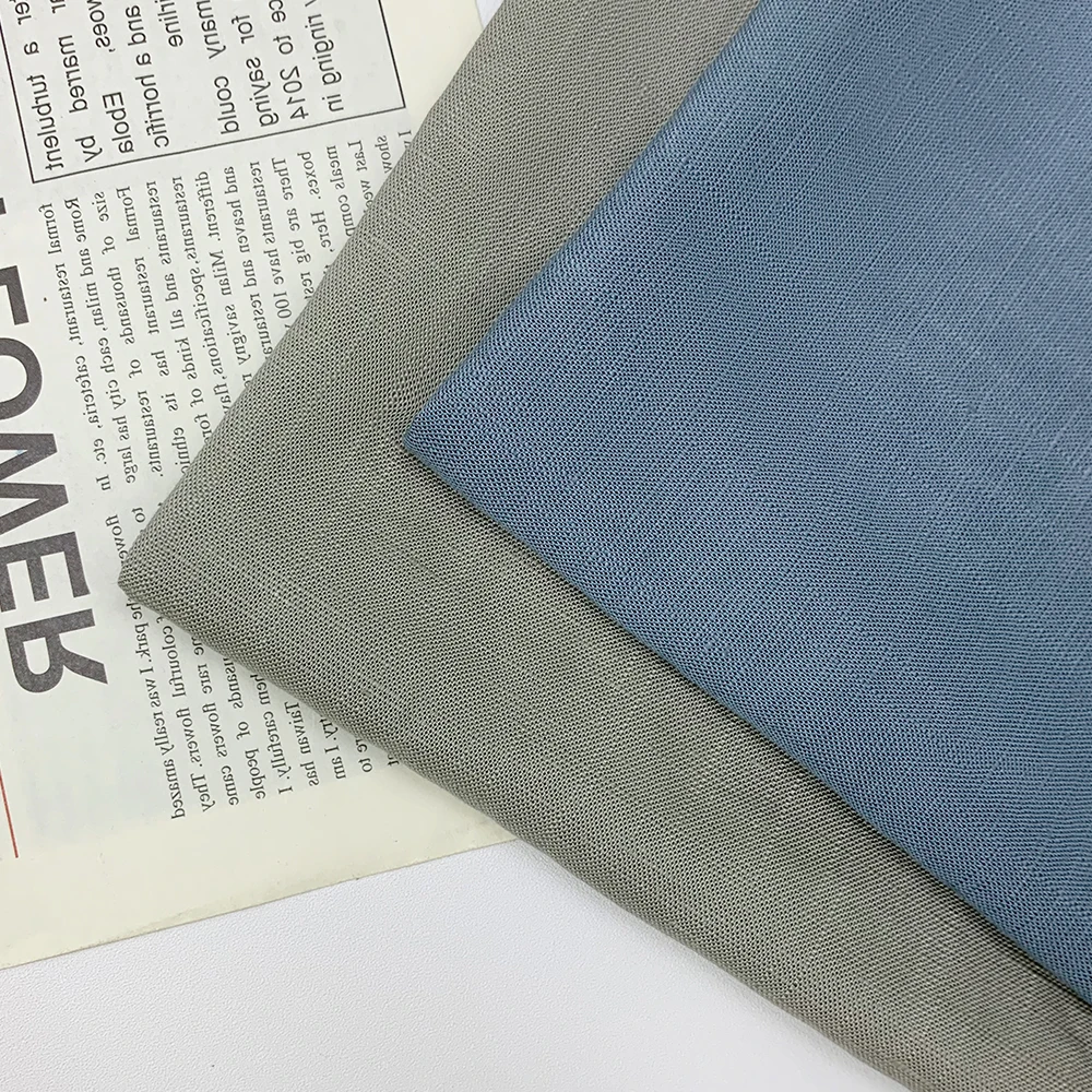 Spring and summer high-quality environmentally friendly multi-color soft fabric 55% ramie 45% Lyocell breathable set