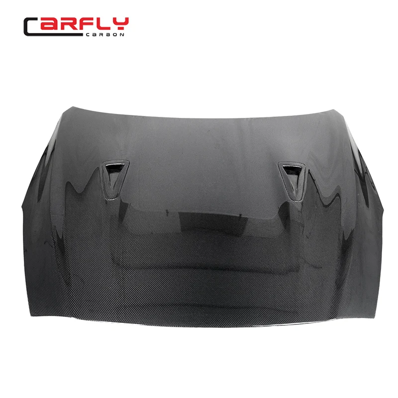 For Nissa n GTR R35  Carbon Fiber Front Bumper With front lipand hood for  2017 2018