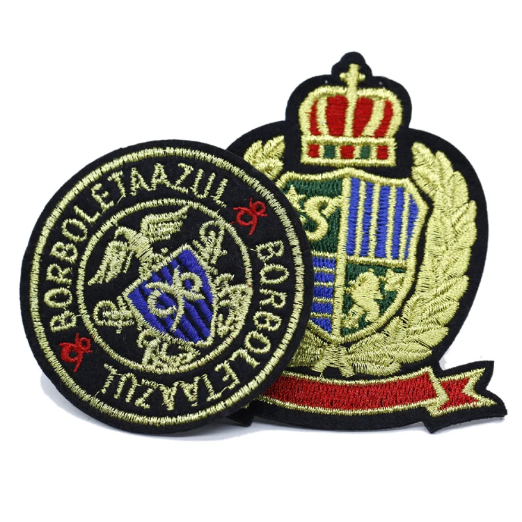 Clothing Brand Name Logo Embroidery 3d Embroidery Badge Embroidered Patches Clothing Sew On Iron On Patch 3d Embroidery Patch