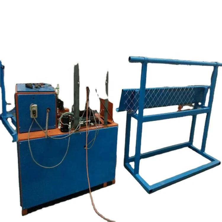 Cheap price small type manual chain link fence weaving machine