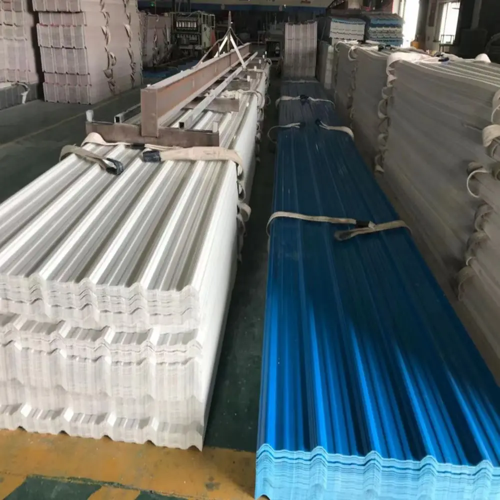 pvc corrugated roof tile / pvc roofing tiles / spanish corrugated plastic roofing sheets
