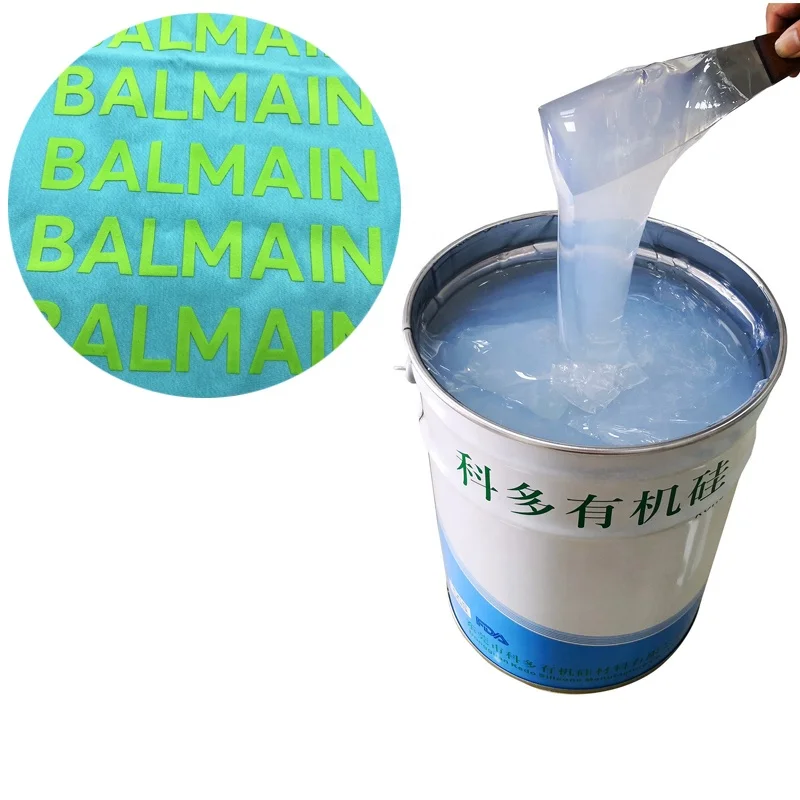 Matt liquid silicone textile printing ink for garment logo die transfer/screen printing