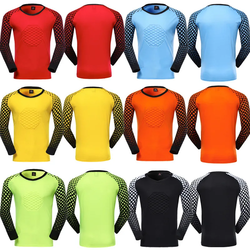 OEM wholesale new adult long-sleeved goalkeeper suit customized light board football clothing goalkeeper training suit