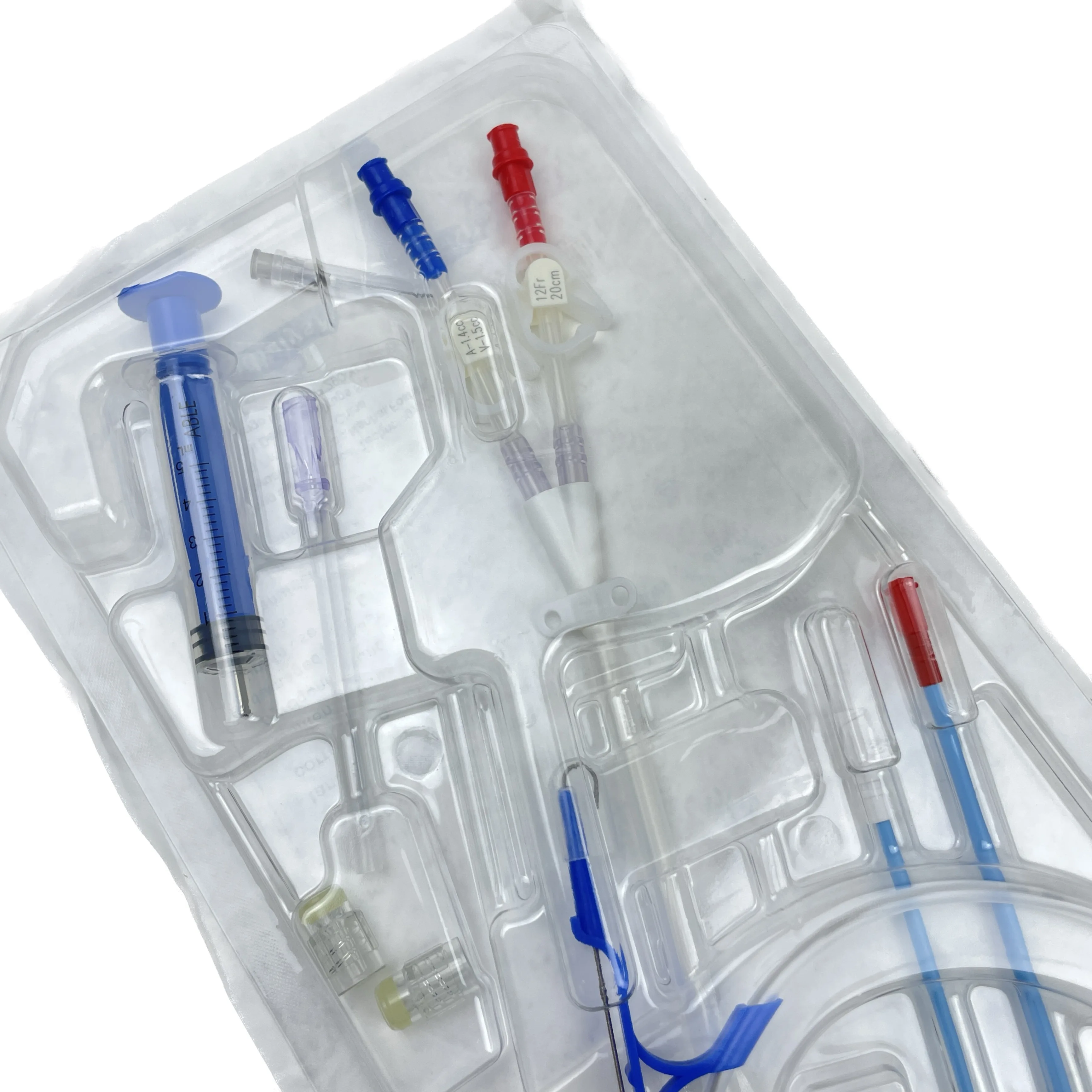 Dialysis factory Good Quality Medical Temporary Dialysis Tube Kit Disposable Hemodialysis Catheter