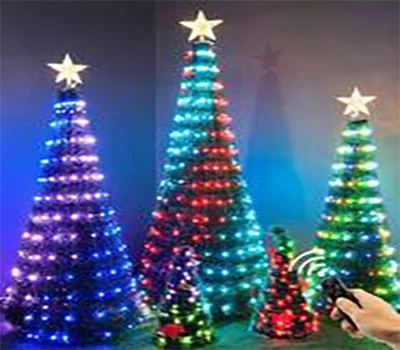 APP control wifi Smart Christmas tree lights smart USB powered LED fairy outdoor string lights For Christmas trees