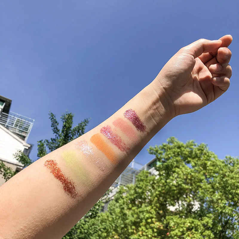 Make up Eye Shadow Cosmetics Have Stock Custom Glitter Private Label Eyeshadow Palette