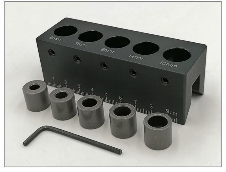 90 Degree Straight Angle Drill Guide Pocket Hole Jig Kit Aluminum Alloy Hole Locator Doweling Jig Woodworking Tools