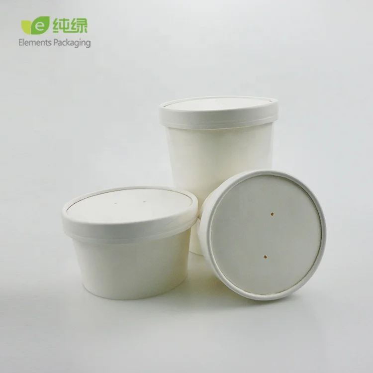 Ice Cream Cup 16 oz Custom Takeaway Milkshake Cups Logo Cardboard Soup Bowl Ice Cream Packaging Paper Cup