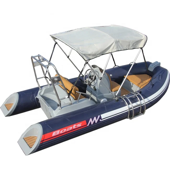 High Speed 13ft Rib390 Orca Hypalon/PVC Semi-Rigid Fiberglass RIB Inflatable Boats
