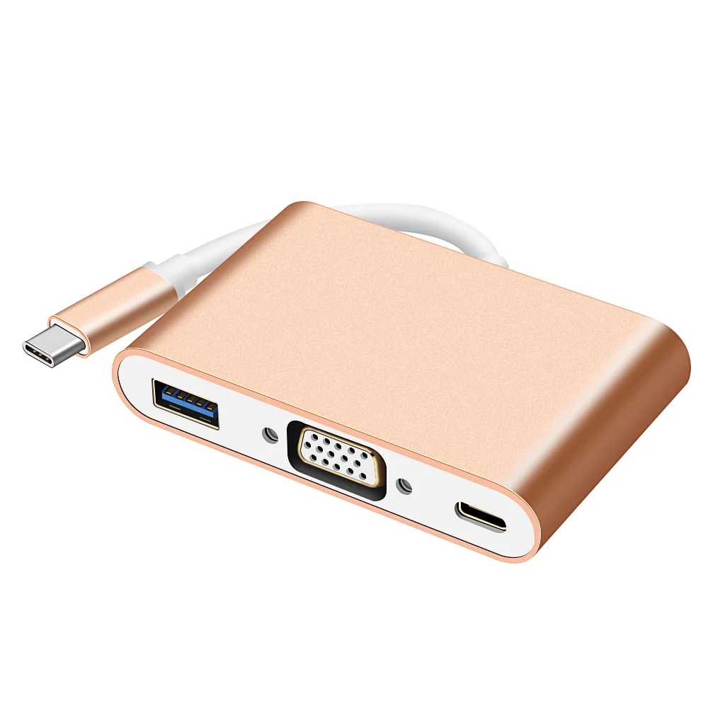 4 In 1 Multiport Type C Hub USB3.0 Multi-function Converter Splitter USB C HUB adapter for Laptop and phone