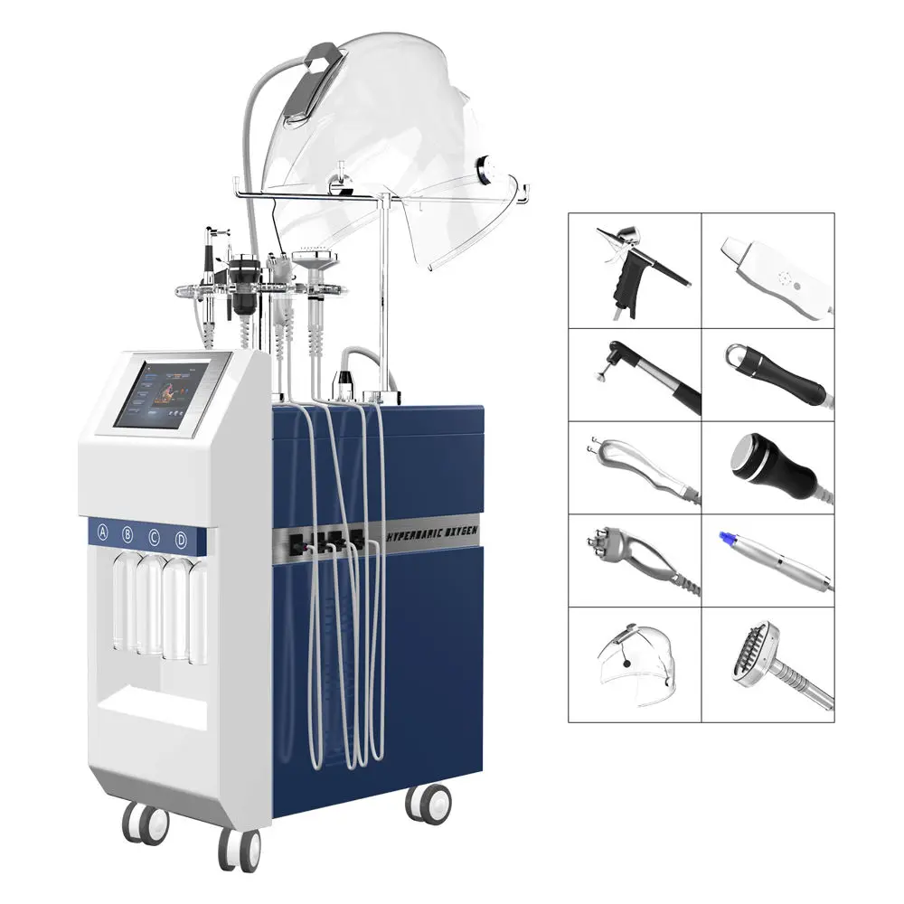 11 IN 1 oxygen jet peel Skin Rejuvenation Feature skin care machine skin deep clean for beauty salon use