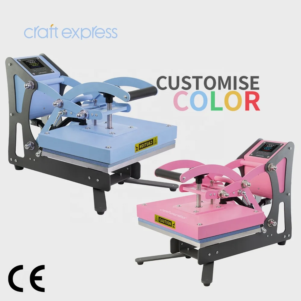 Craft Express Customized Color Mini Cute Transfer Printing Craft Textile Sublimation Plotter Vinyl Heat Press Machine