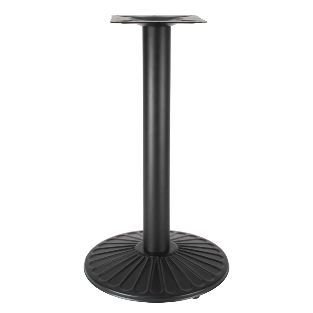 Black Metal Table Legs Cross Base Support Frame Coffee Shop Tulip Table Base