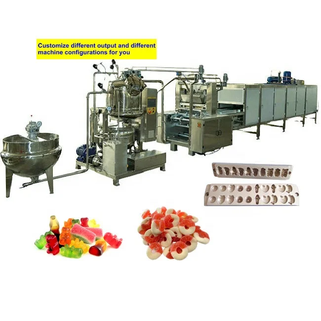 Small Jelly Fudge Gummy Bear Candy Making machine Candy Depositor Production Line