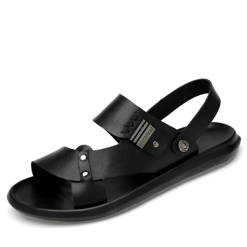 Sandalias Zapatos Cheap Price Fashion Rubber Outsole Summer Beach Comfortable Leather Sandals Men