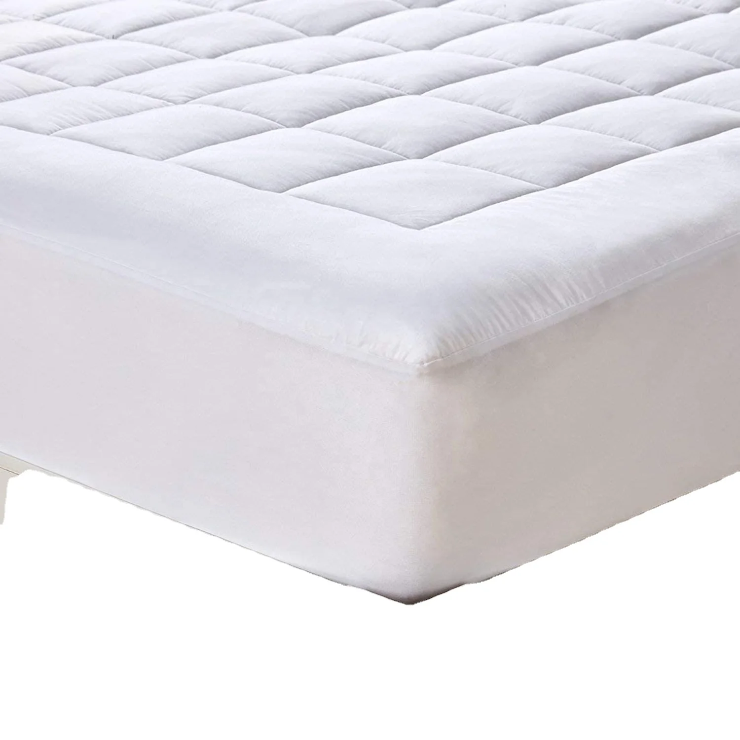 High quality 100%bamboo shell fabric mattress pad with 100% bamboo filling mattress topper for living room