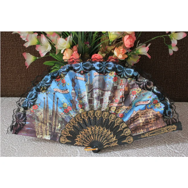 Customized plastic souvenir fan
