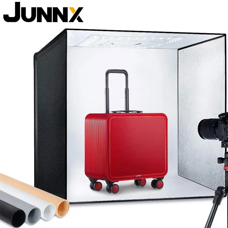 Junnx 60 см камера фото коробки фотография студийный лайтбокс LED Портативный софтбокс коробка НЧ-динамик Bluetooth para Estudio de