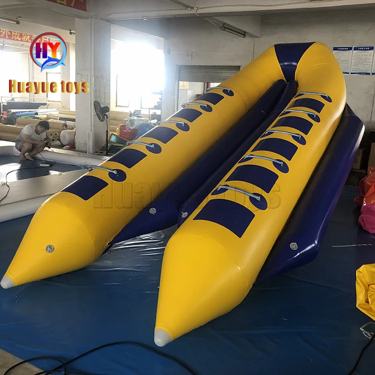 Water Sport Game PVC 10 Persons Inflatable Flying Fish Banana Boat For Sale