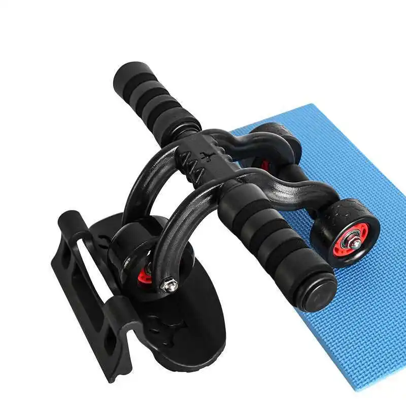 CONWAY ABW011 Upgraded 2 in 1 Self Rebound Ab Wheel Roller With Dual Stable Elbow Pad  Phone Support and Counter