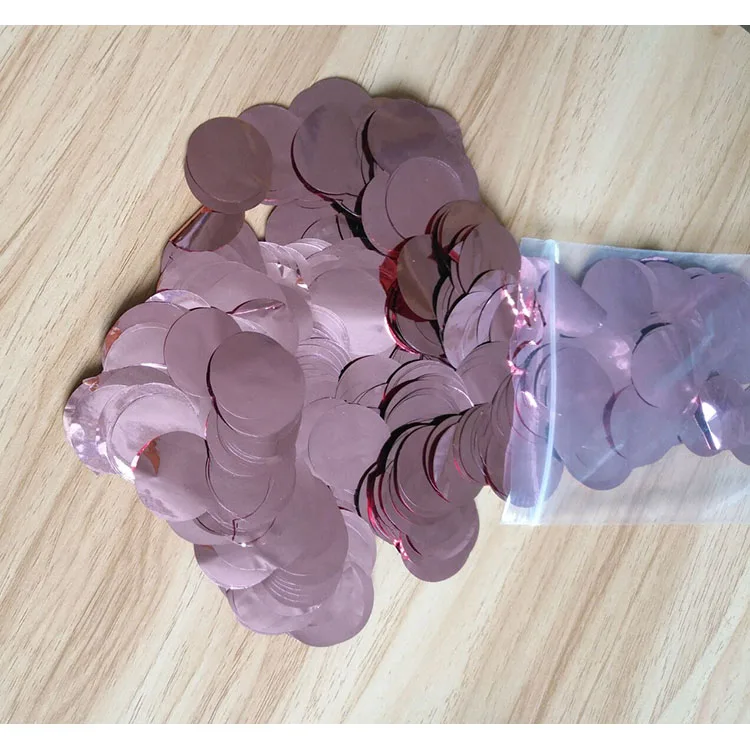 
2.5cm Metallic Silver confetti wholesale 