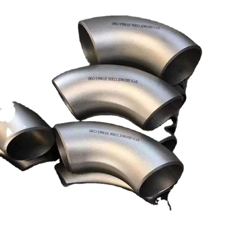 china manufacturer 6 inch diameter stainless steel 90 45 degree tube pipe fitting elbow