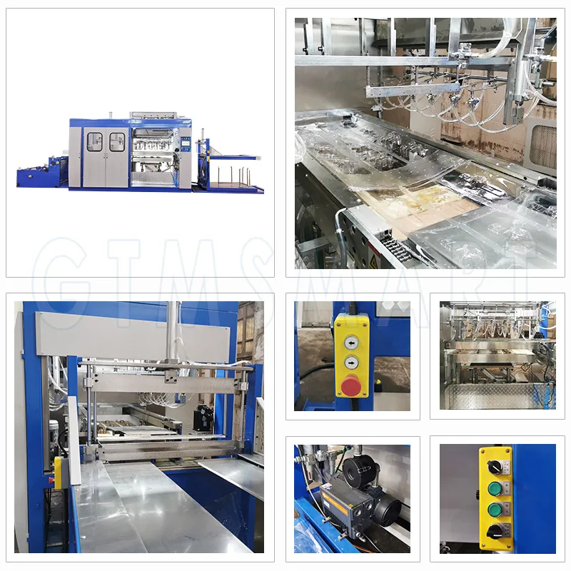 PLC Automatic PS Food Container Disposable Plastic vacuum Forming Machine