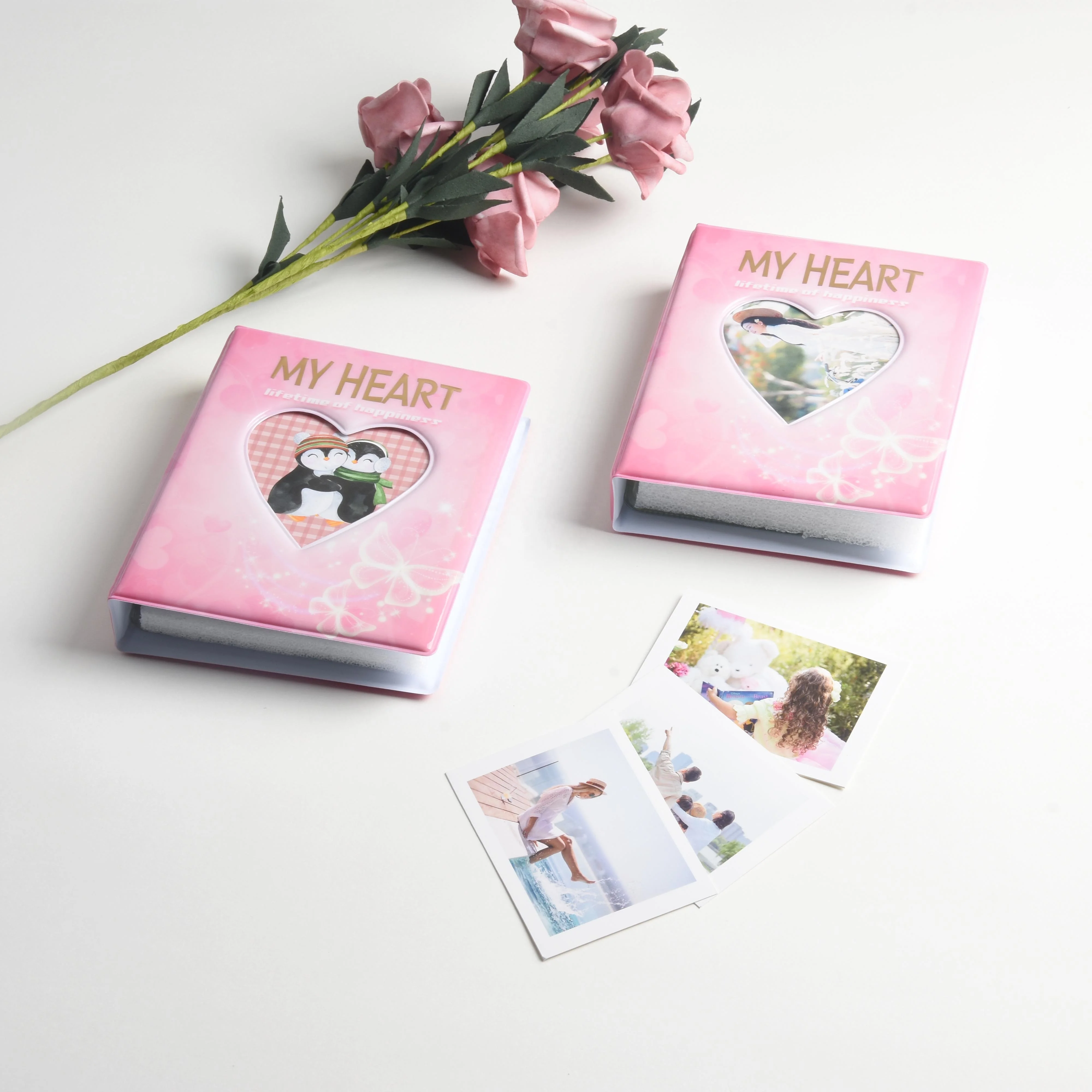 Factory price Heart Hollow Out Photo Album Instax Mini Album 4 inch Photo Album Custom