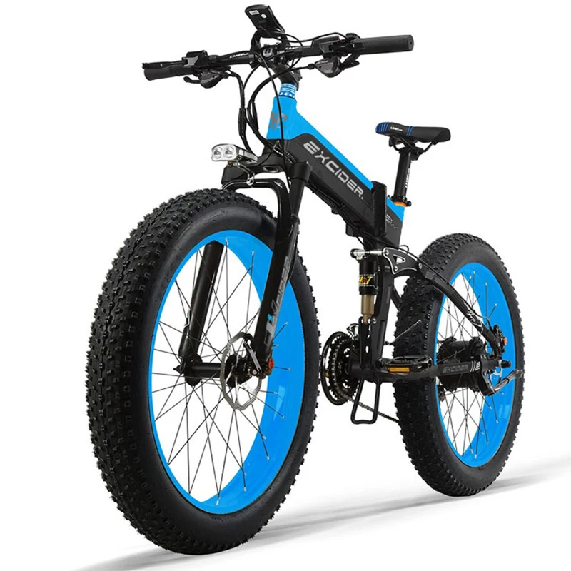 1000W 48V 14.5AH lithium battery 26 Inch fat tire  electric mountain bike folding electric bicycle bike ebike for adult