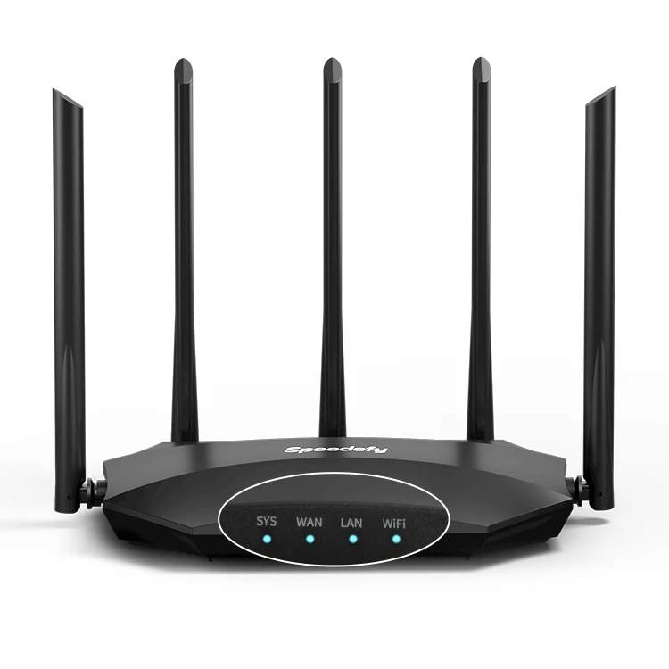 Speedefy long range 2km wifi range wireless router ac1200mbps gigabit dual band wifi router