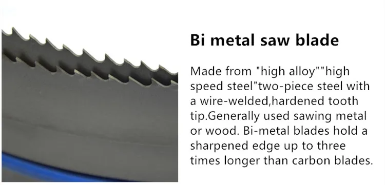 Band saw blade for stainless steel M42 HSS carbon steel bandsaw blade