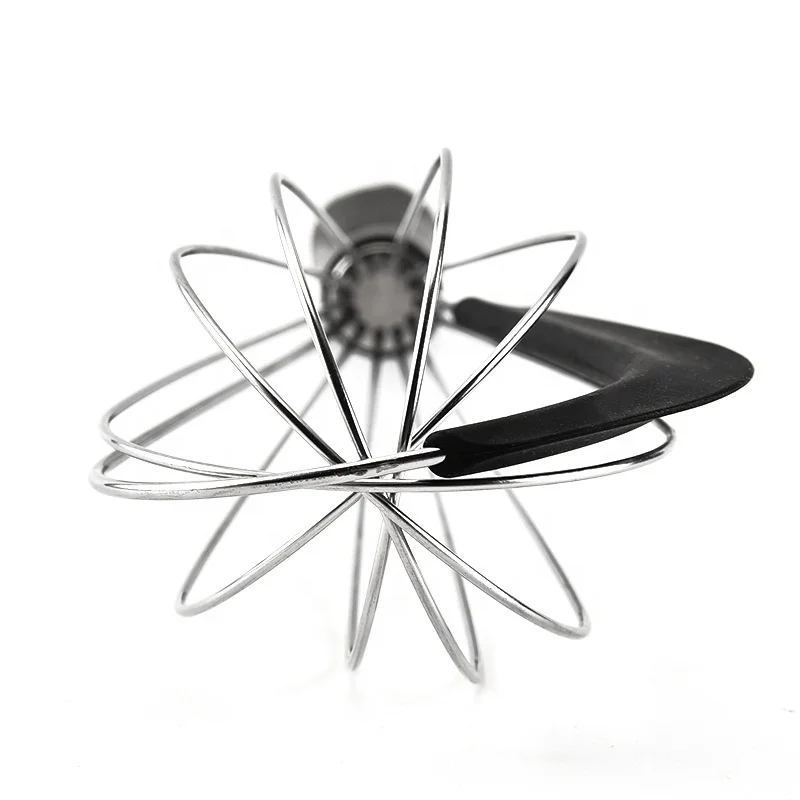 2023 Hot Selling Manufacture Stainless Steel Whisk  2 In 1 New Silicone Spatula Egg Whisk Manual Egg Beat