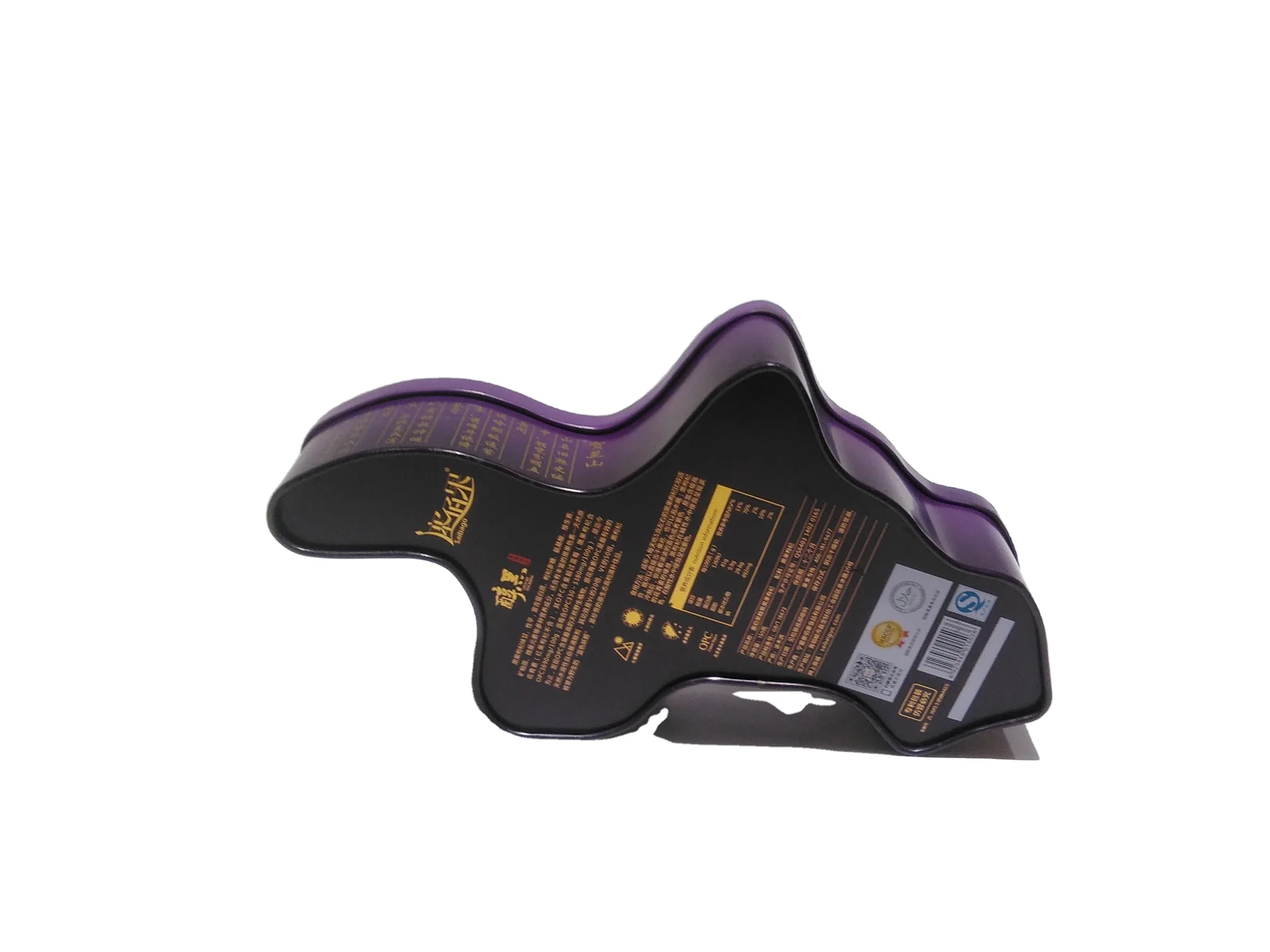 Рекламная нестандартная листовая банка для чая