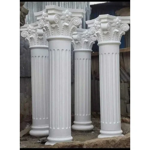Modern Luxury Mansion Use Natural Marble Marble Roman Column Stone Pillars