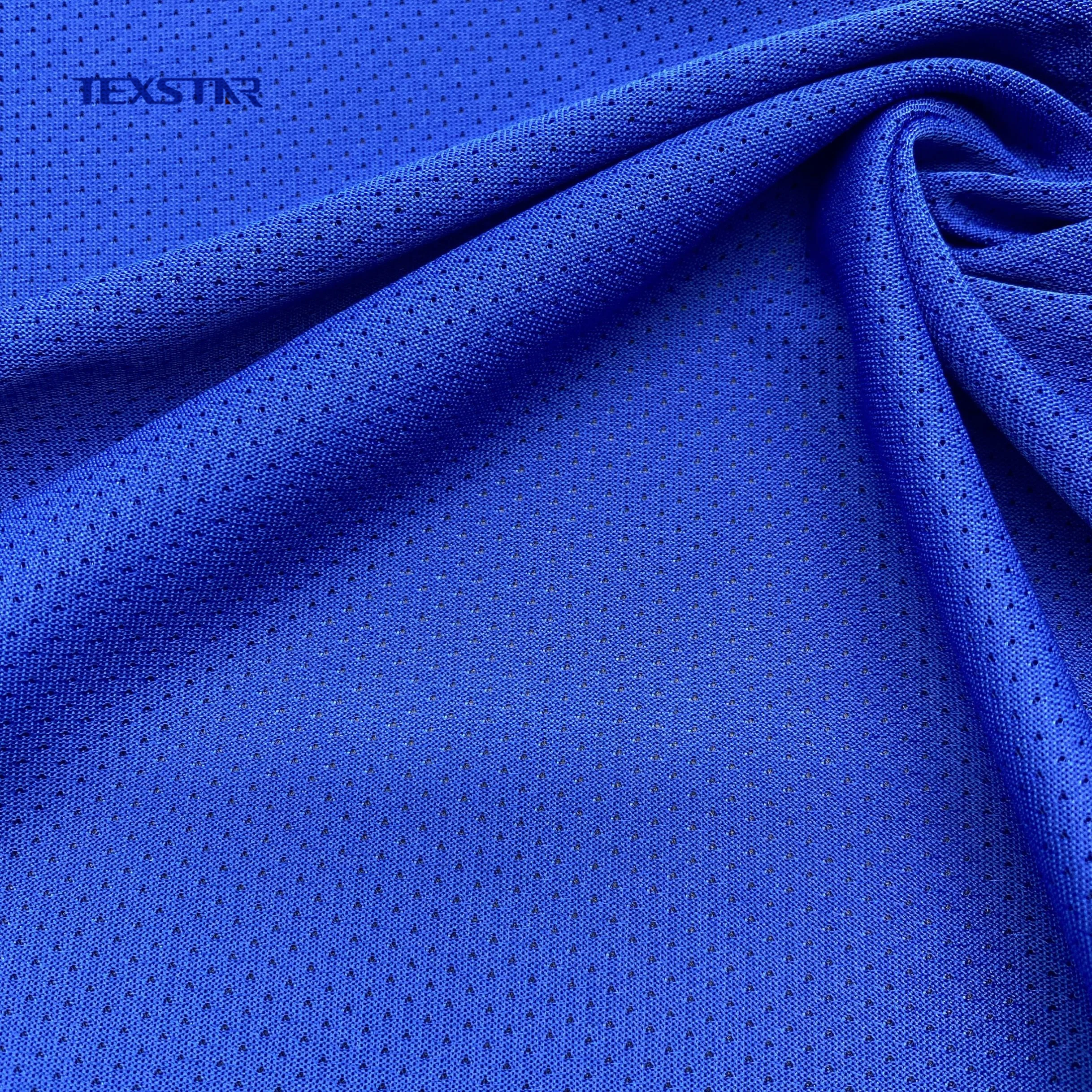 Jacquard Mesh Breathable 100 Polyester Fabric for Sportswear Lining