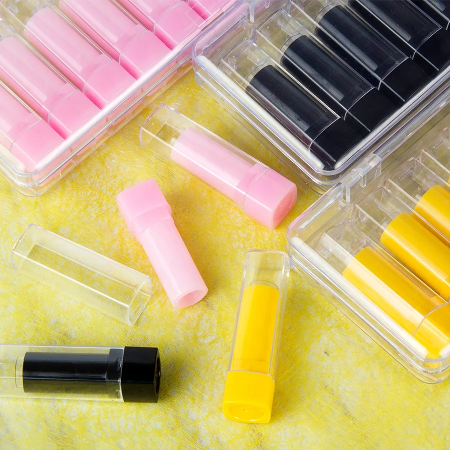 Wholesale clear mini lip balm tube unique lip balm containers lip balm packaging