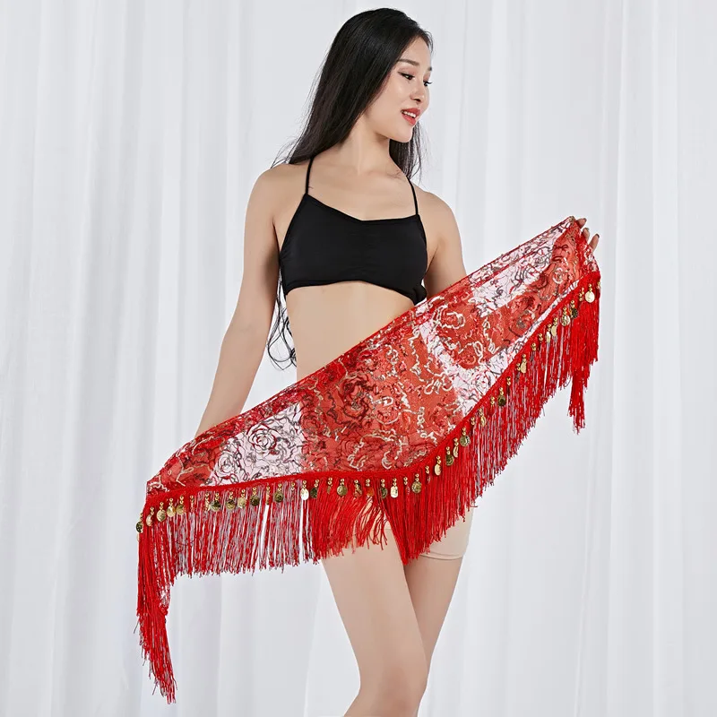 dpw829 Belly Dance Waist Chain Triple Straight Bicorn Belt Noisy Heavy Metal Golden Silver Bellydance Costume Skirt India