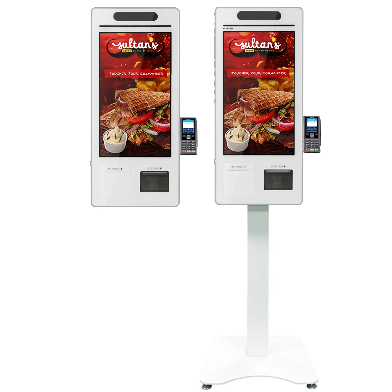 Factory Face/Voice Recognition Card Reader Cloud Server Software Menu Smart Fast Food Self Order System For Restaurant/ Store