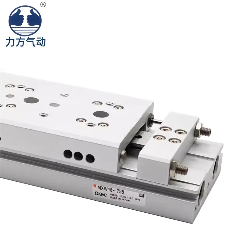 SMC pneumatic cylinder MXW12/B/BS series double acting precision air guide slide cylinder