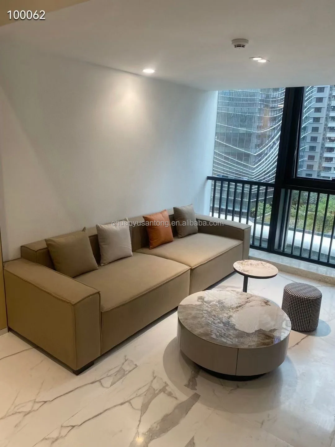 Home Furniture leather sofa set modern sectional sofa light luxury simple design sofa set living room furniture