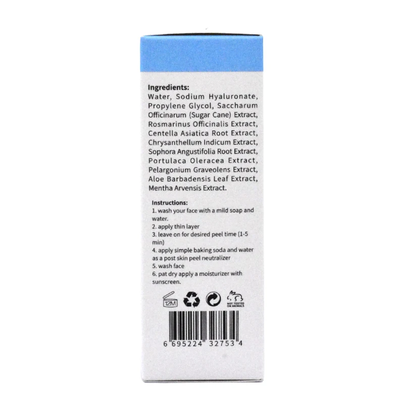 
Stock products 1oz/30ml Glycolic Acid peer serum for anti aging serum 